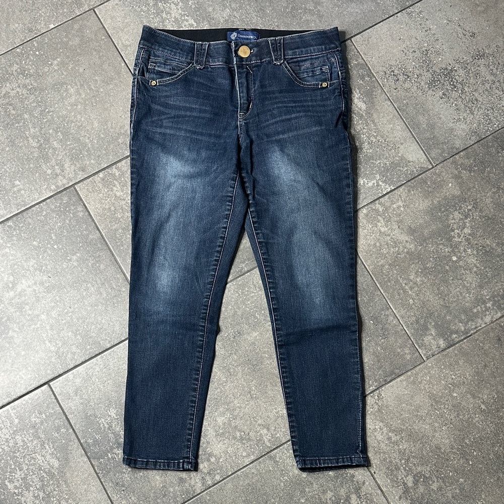 Democracy Ab-solution Jeans Size 6P Petite Stretch Blue Denim